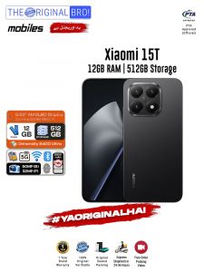 Xiaomi 15T - 12GB RAM - 512GB Storage - Easy Monthly Installments - PTA Approved - 1 Year Official Warranty - The Original Bro Mobiles - TOB70
